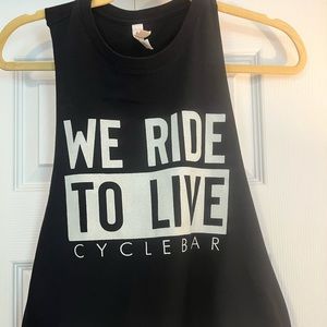 CycleBar muscle tank, size M.